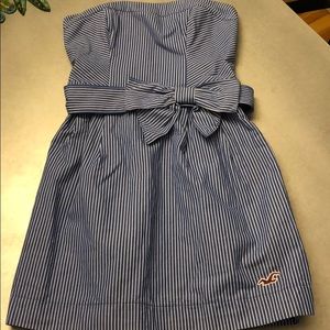 Blue and white striped hollister Sun dress 👗 size. S